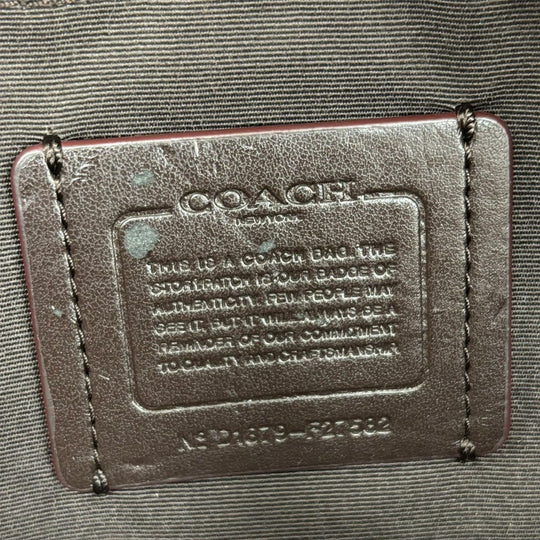 COACH Handbag F27582 Canvas, Leather Brown Women Used Authentic