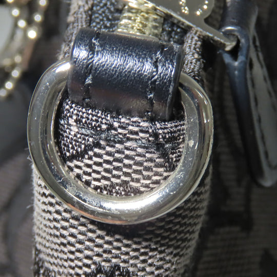 COACH Handbag F58283 canvas black Women Used Authentic