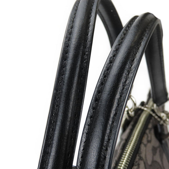 COACH Handbag F58283 canvas black Women Used Authentic