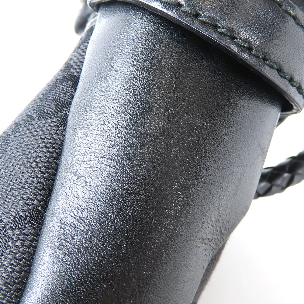 GUCCI Shoulder Bag 109097 GG canvas, leather black Women Used Authentic