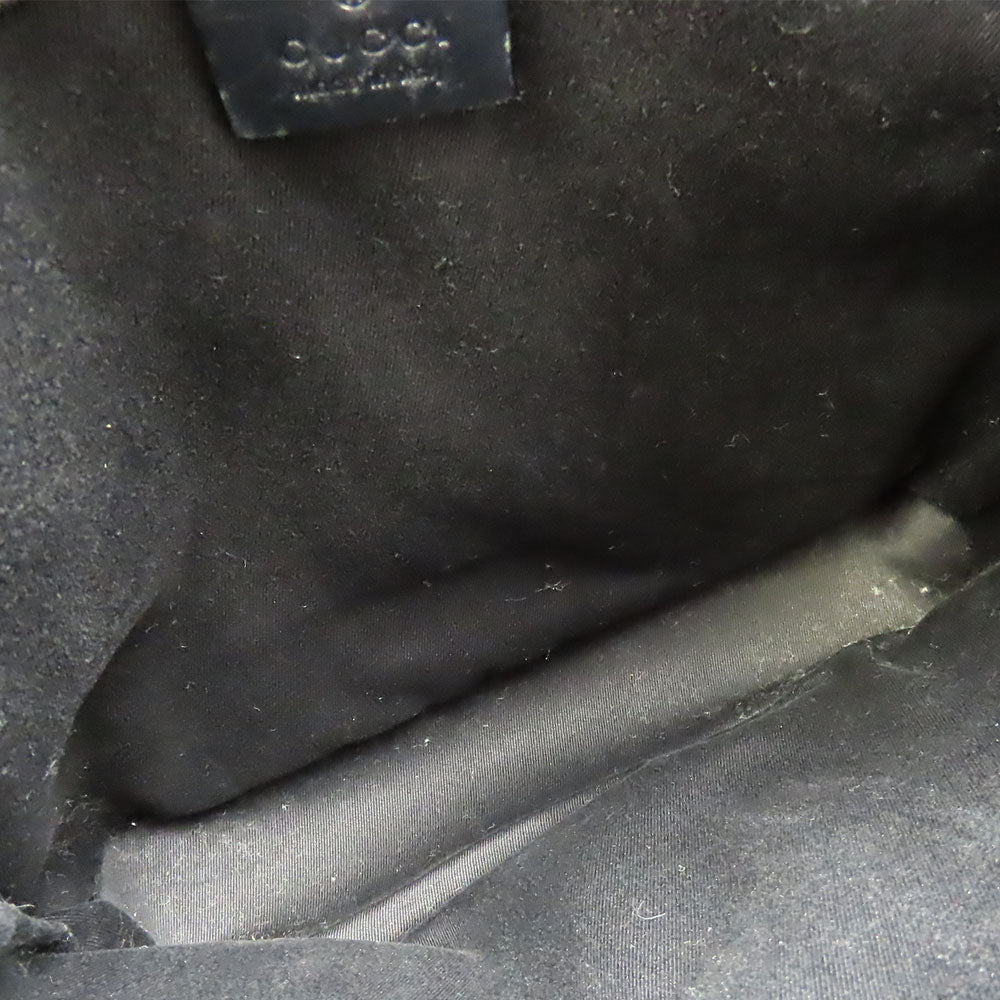 GUCCI Shoulder Bag 109097 GG canvas, leather black Women Used Authentic