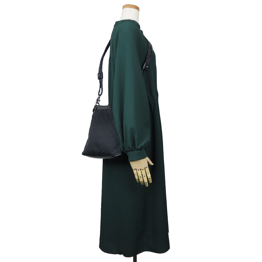 GUCCI Shoulder Bag 109097 GG canvas, leather black Women Used Authentic