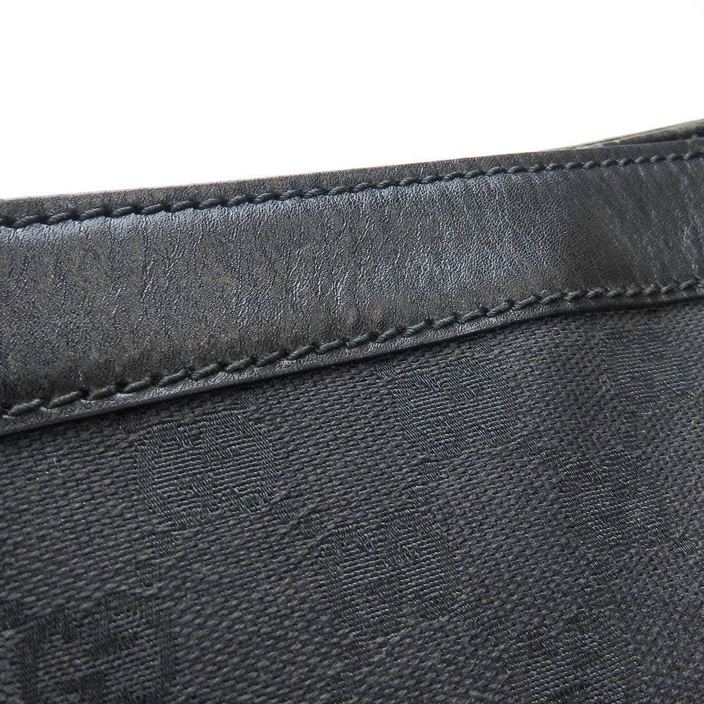 GUCCI Shoulder Bag 109097 GG canvas, leather black Women Used Authentic