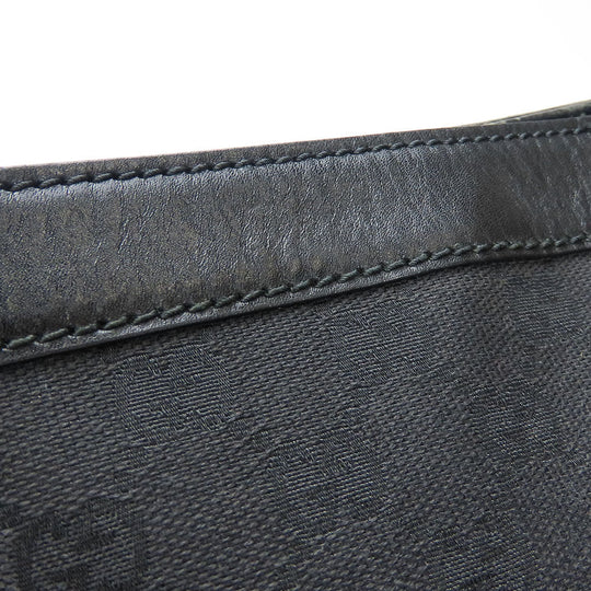 GUCCI Shoulder Bag 109097 GG canvas, leather black Women Used Authentic