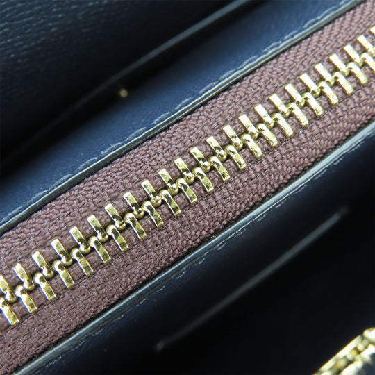 COACH Handbag 76089 leather wine-red Channing Carryall Women Used Authentic