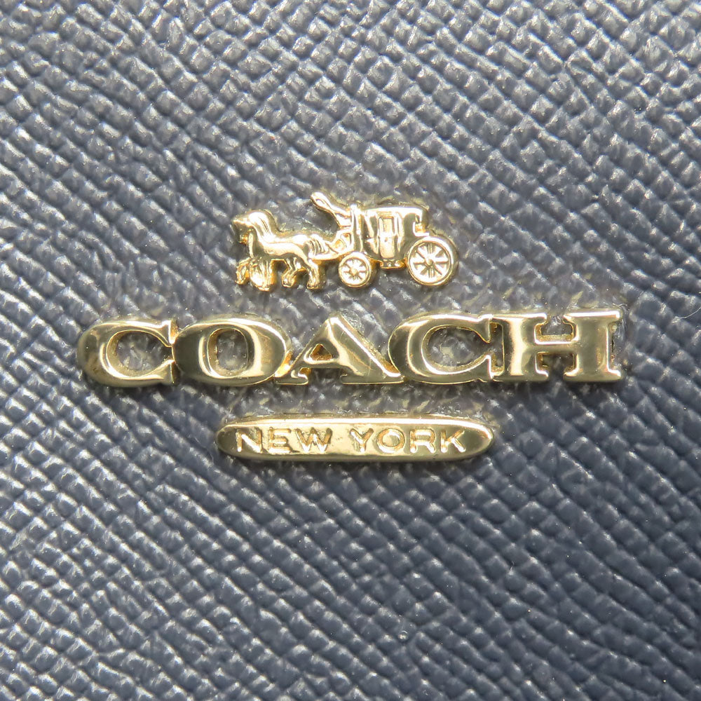 COACH Handbag 76089 leather wine-red Channing Carryall Women Used Authentic