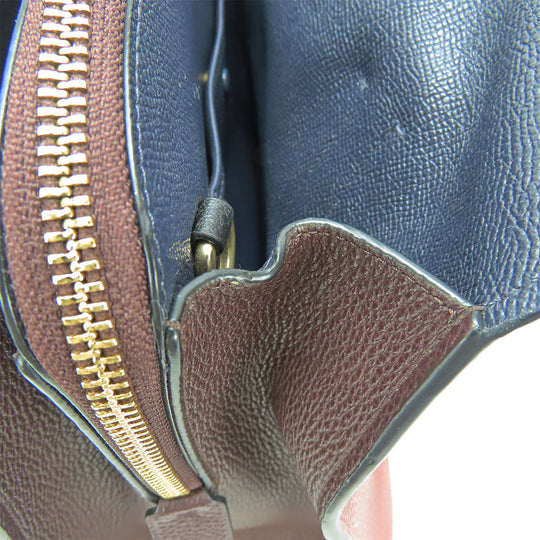 COACH Handbag 76089 leather wine-red Channing Carryall Women Used Authentic