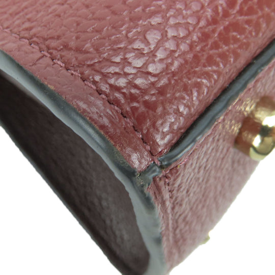 COACH Handbag 76089 leather wine-red Channing Carryall Women Used Authentic