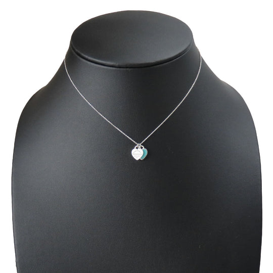 TIFFANY&Co. Necklace Silver925 Silver Double heart Return to Women Used Authentic