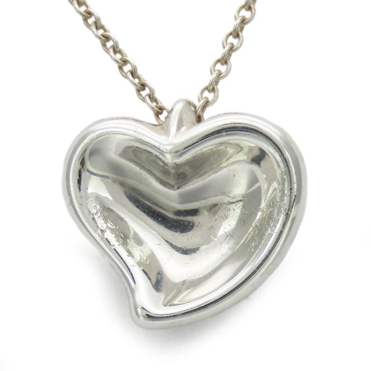 TIFFANY&Co. Necklace Silver925 Silver Curved heart Women Used Authentic