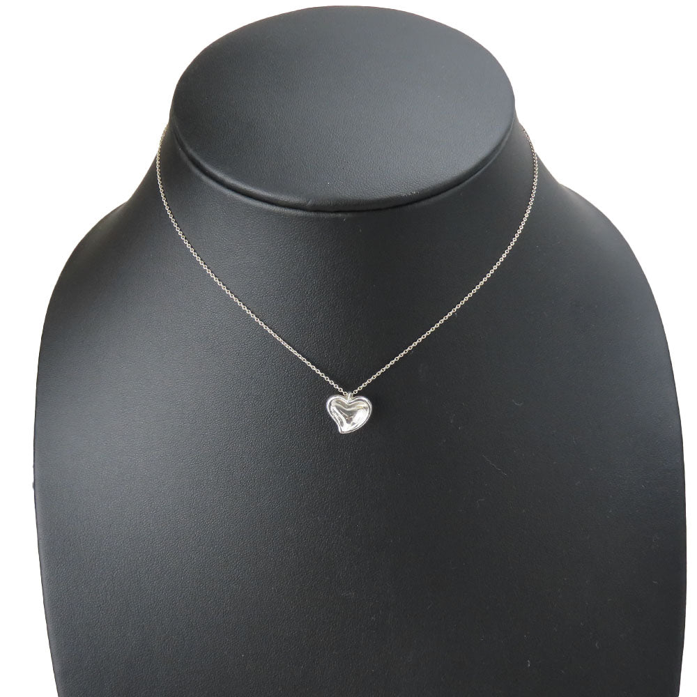 TIFFANY&Co. Necklace Silver925 Silver Curved heart Women Used Authentic