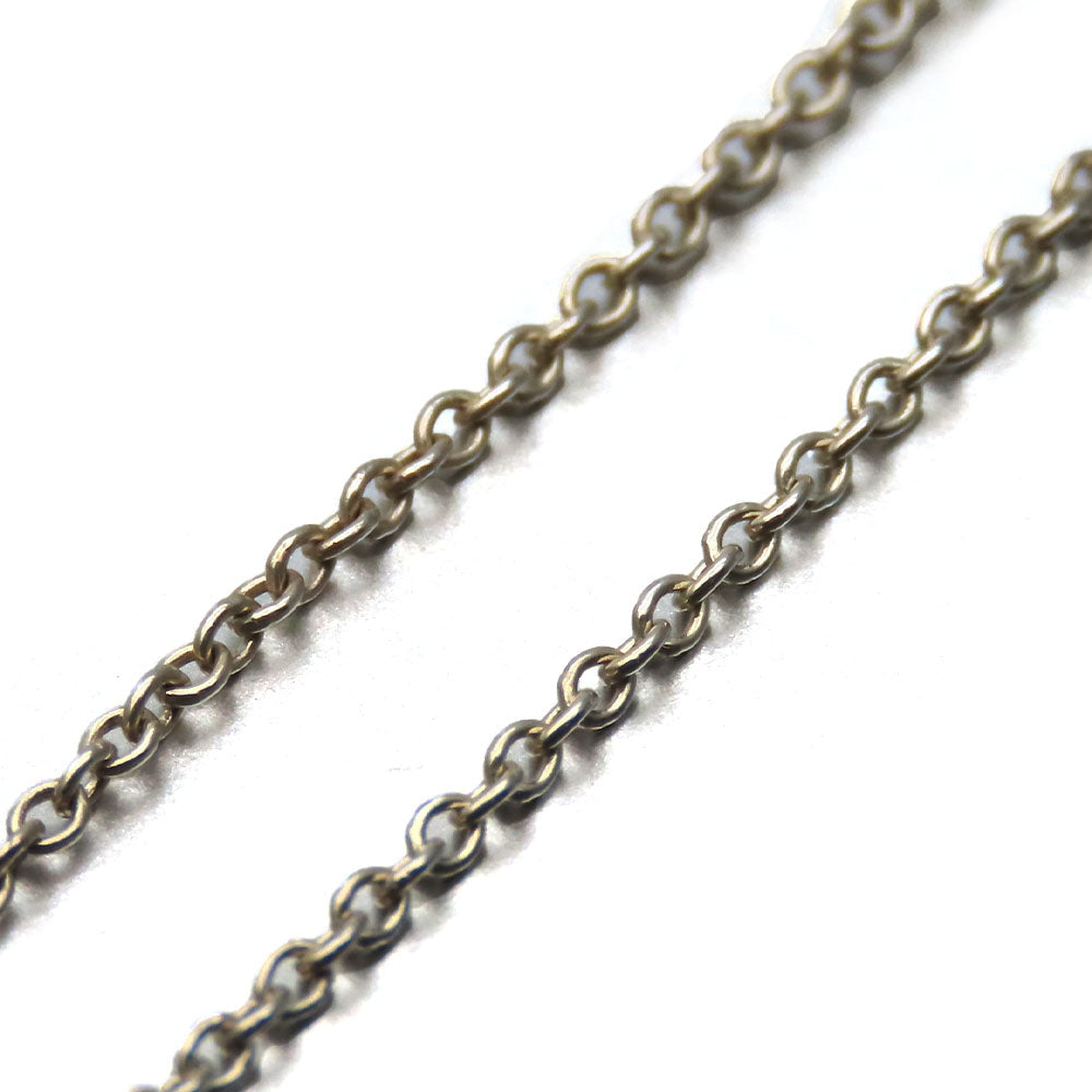 TIFFANY&Co. Necklace Silver925 Silver Curved heart Women Used Authentic