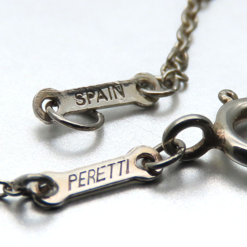 TIFFANY&Co. Necklace Silver925 Silver Curved heart Women Used Authentic