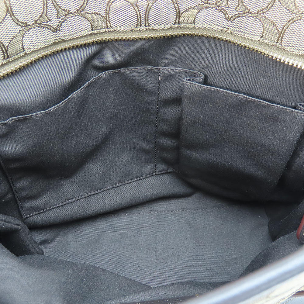 COACH Tote Bag F58282 Canvas, Leather beige Women Used Authentic