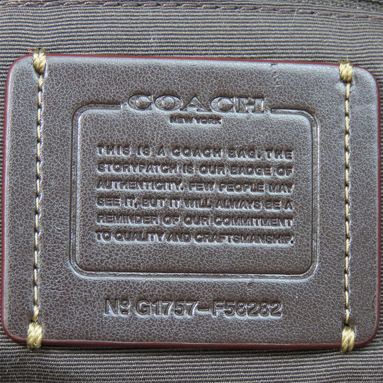 COACH Tote Bag F58282 Canvas, Leather beige Women Used Authentic