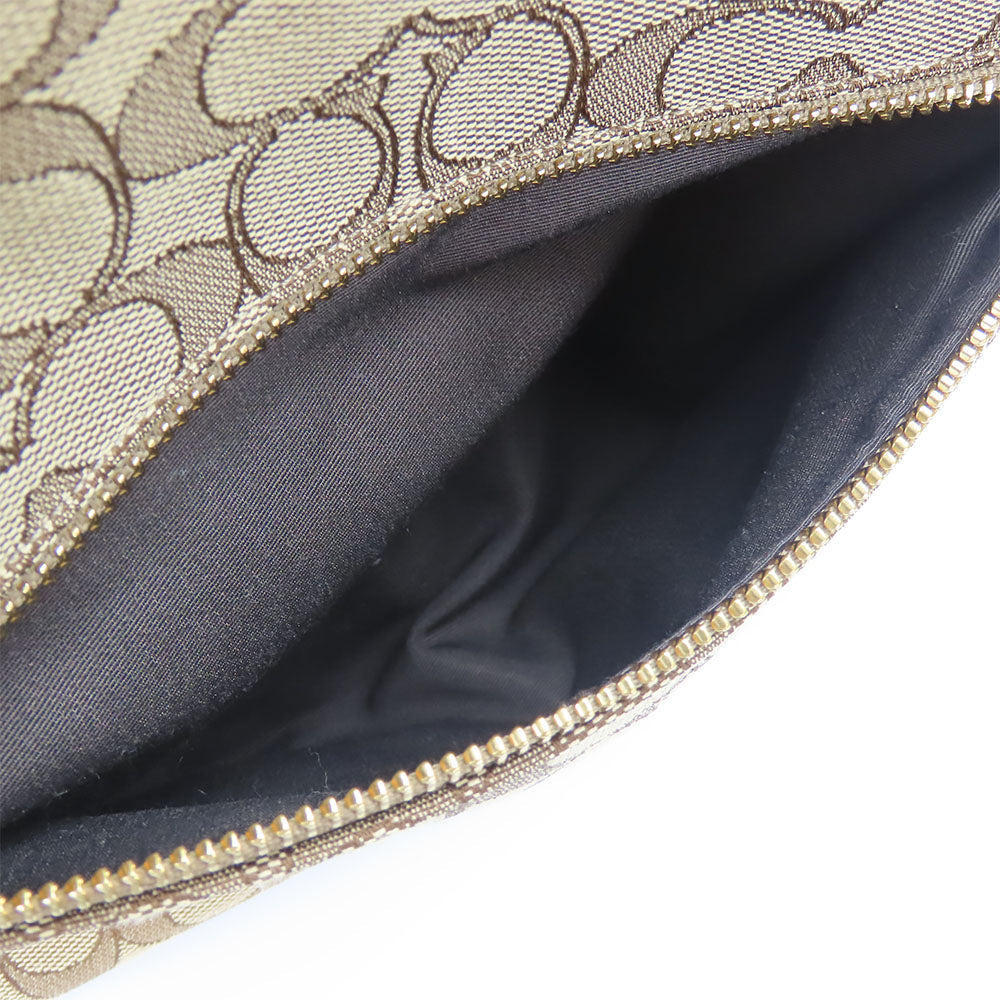 COACH Tote Bag F58282 Canvas, Leather beige Women Used Authentic