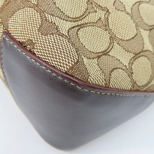 COACH Tote Bag F58282 Canvas, Leather beige Women Used Authentic