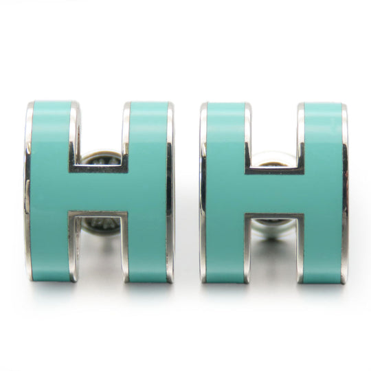 HERMES Pierce metal Mint green Pop ash Women Used Authentic