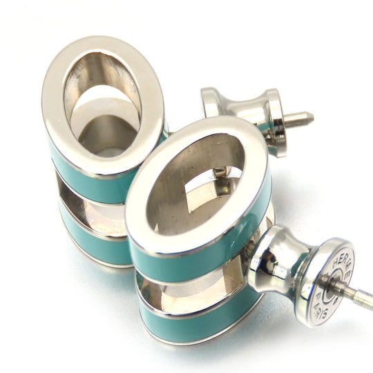 HERMES Pierce metal Mint green Pop ash Women Used Authentic