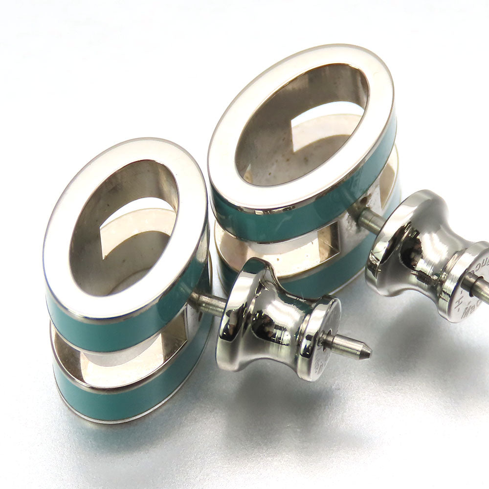 HERMES Pierce metal Mint green Pop ash Women Used Authentic