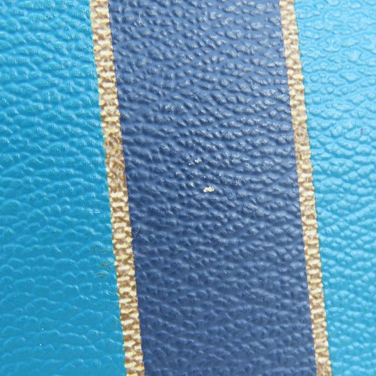 COACH Tote Bag F38405 Leather, PVC coated canvas Brown Varsity Stripes Women Used Authentic