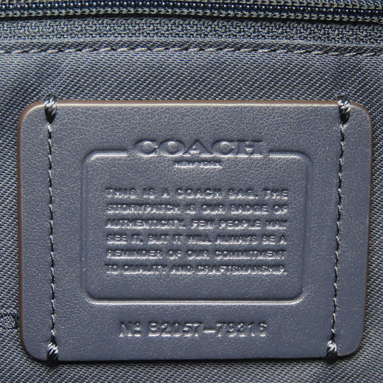 COACH Handbag 79316 leather blue Ellis Satchel Women Used Authentic