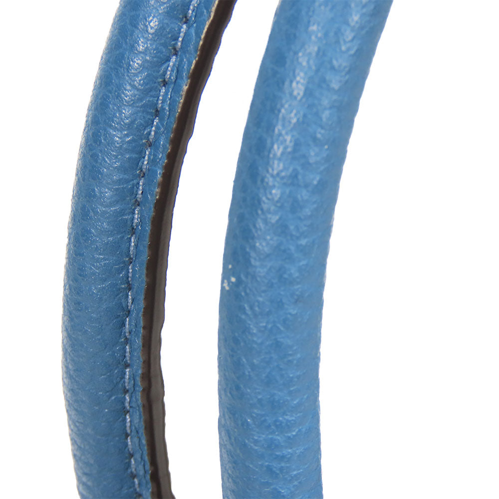 COACH Handbag 79316 leather blue Ellis Satchel Women Used Authentic