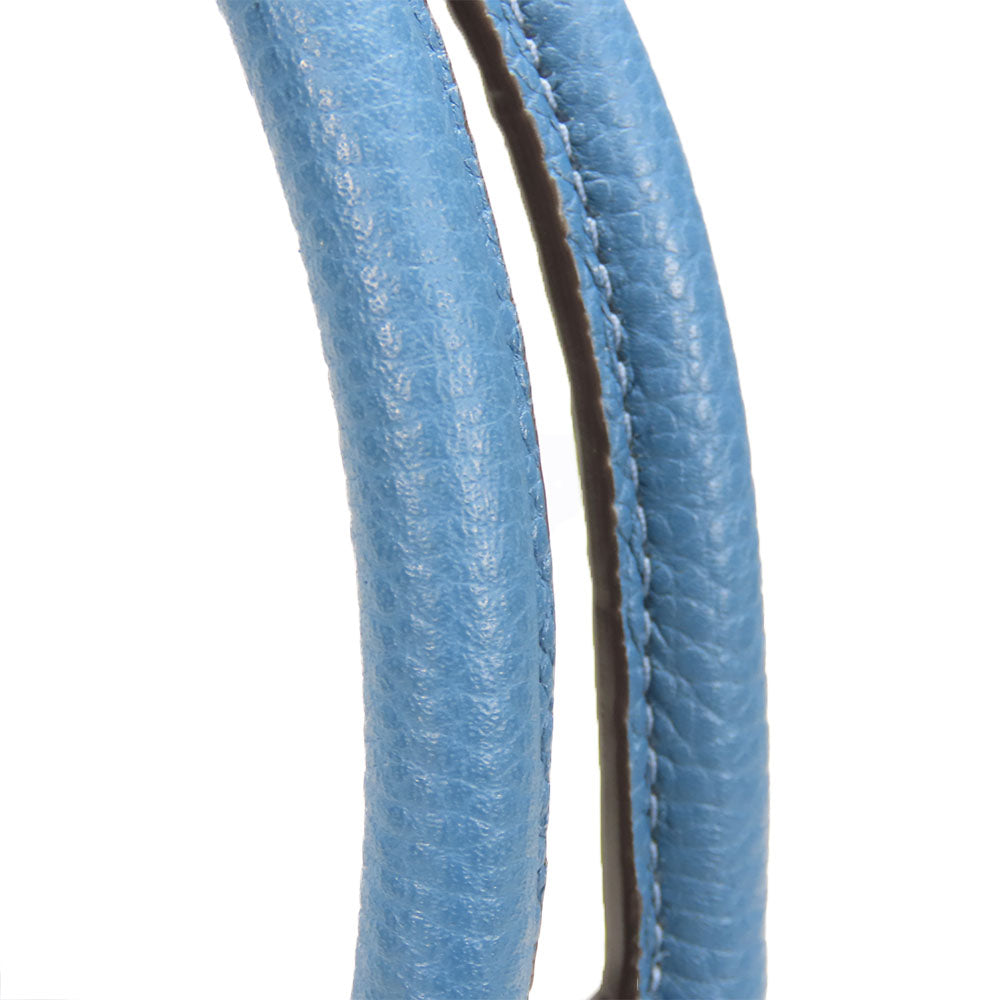 COACH Handbag 79316 leather blue Ellis Satchel Women Used Authentic