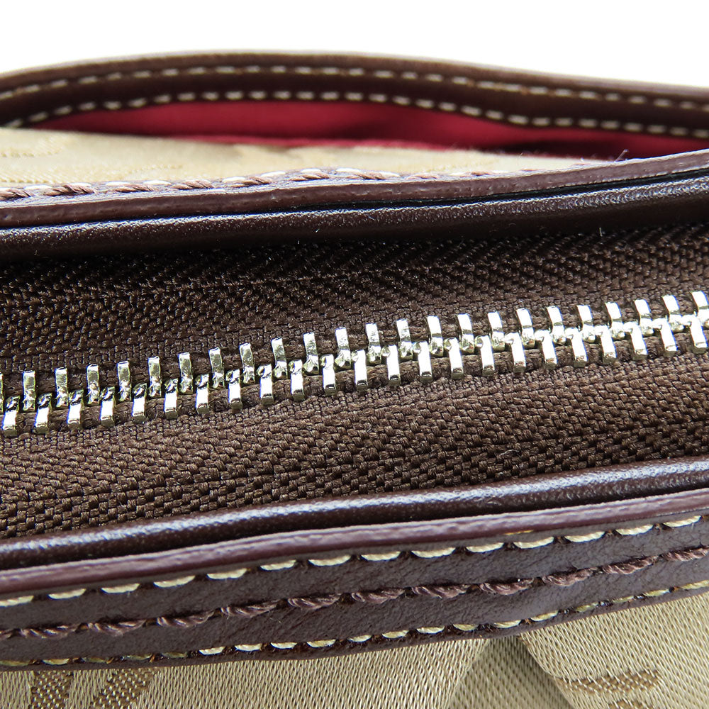 COACH Tote Bag F14482 Canvas, Leather beige Women Used Authentic