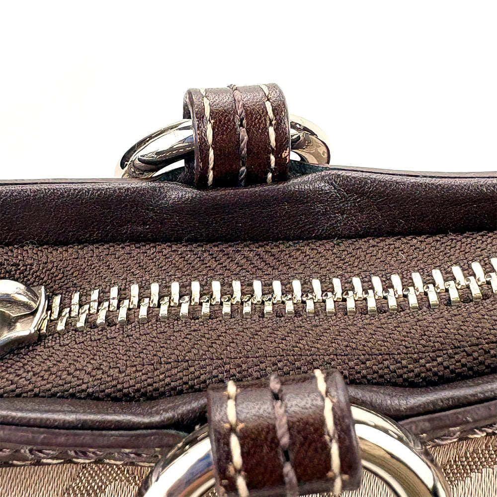 COACH Tote Bag F14482 Canvas, Leather beige Women Used Authentic