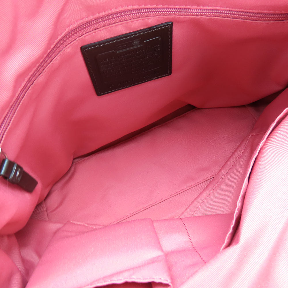 COACH Tote Bag F14482 Canvas, Leather beige Women Used Authentic