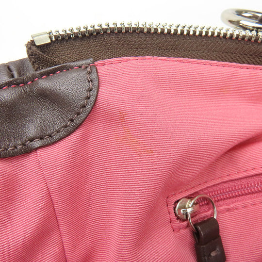 COACH Tote Bag F14482 Canvas, Leather beige Women Used Authentic