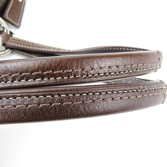 COACH Tote Bag F14482 Canvas, Leather beige Women Used Authentic