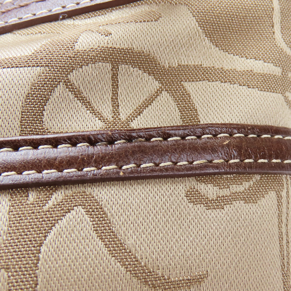 COACH Tote Bag F14482 Canvas, Leather beige Women Used Authentic