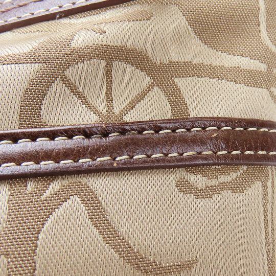 COACH Tote Bag F14482 Canvas, Leather beige Women Used Authentic