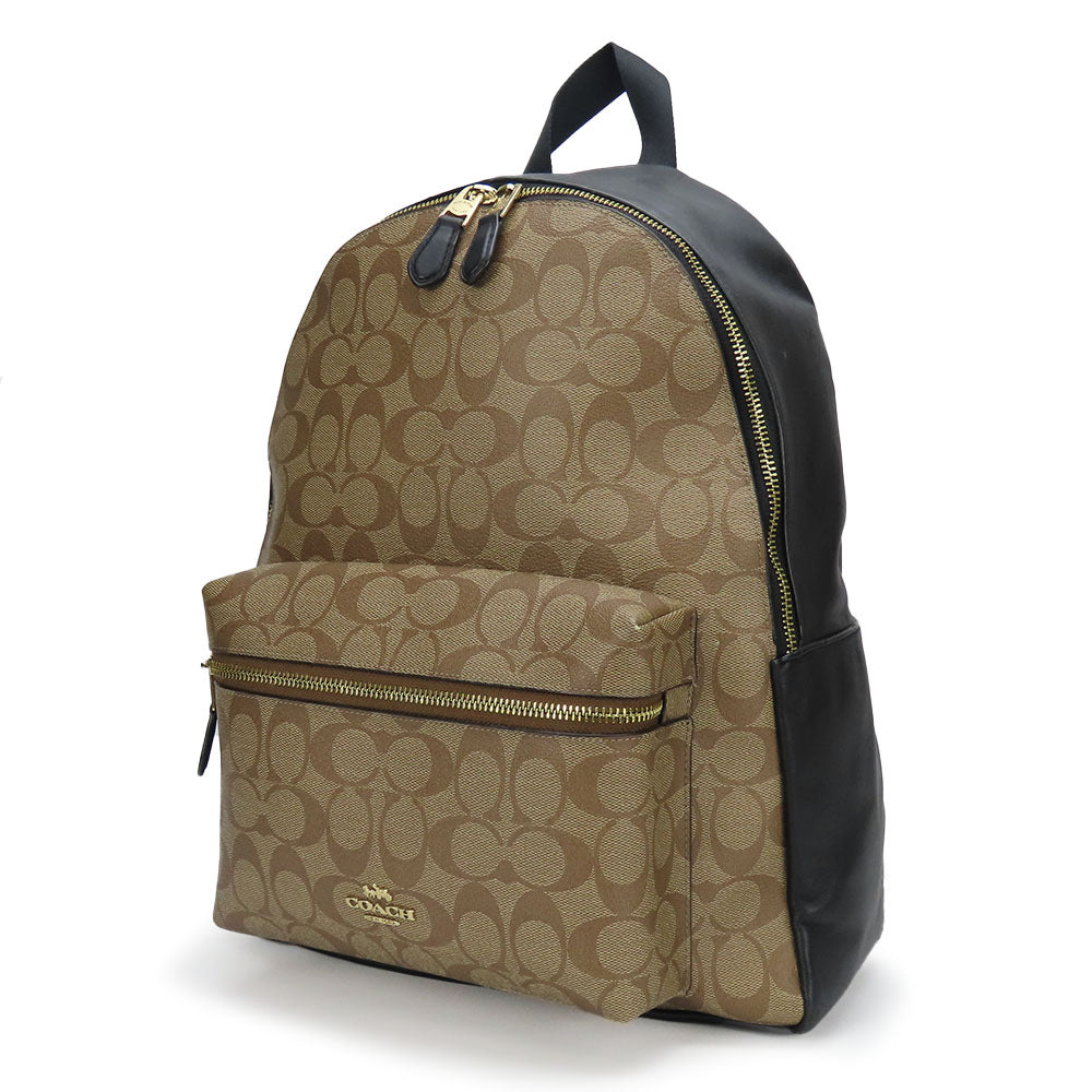 COACH Backpack F58314 leather beige