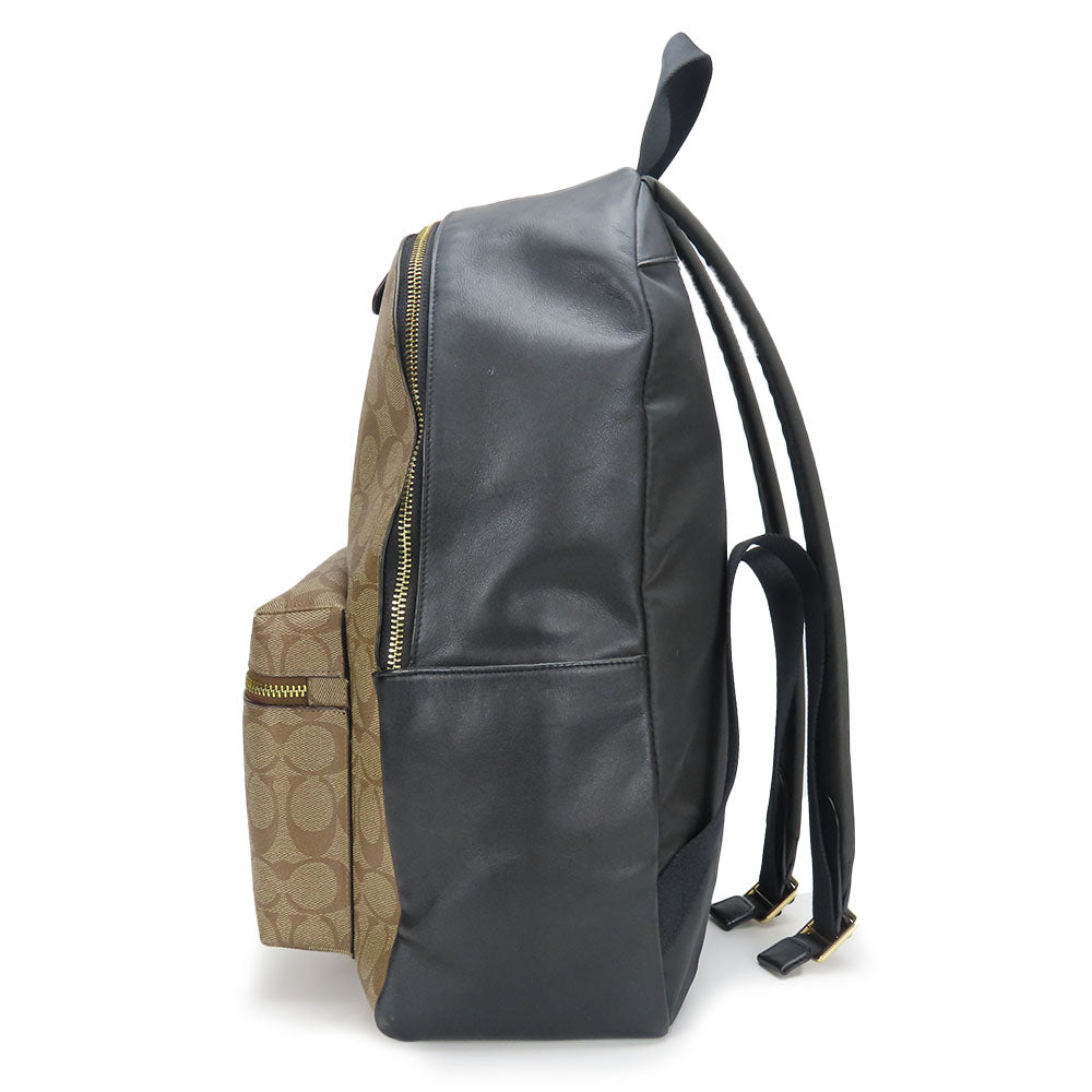 COACH Backpack F58314 leather beige