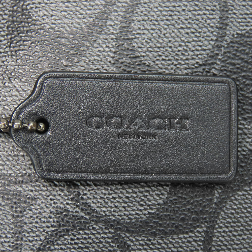 COACH Clutch bag F29508 Leather, PVC black mens Used Authentic