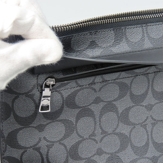 COACH Clutch bag F29508 Leather, PVC black mens Used Authentic