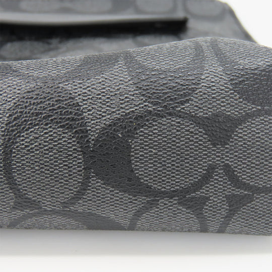 COACH Clutch bag F29508 Leather, PVC black mens Used Authentic