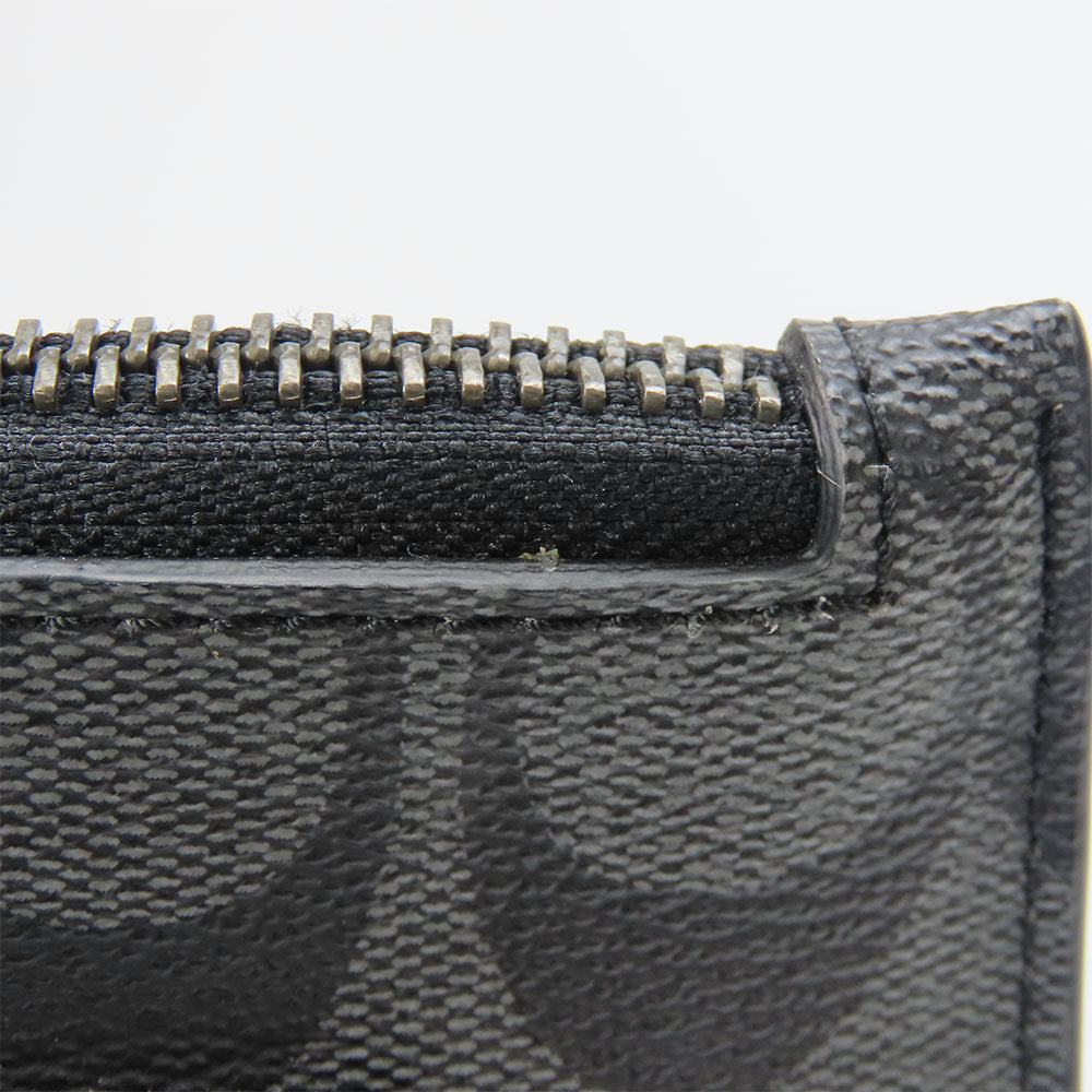 COACH Clutch bag F29508 Leather, PVC black mens Used Authentic