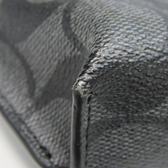 COACH Clutch bag F29508 Leather, PVC black mens Used Authentic