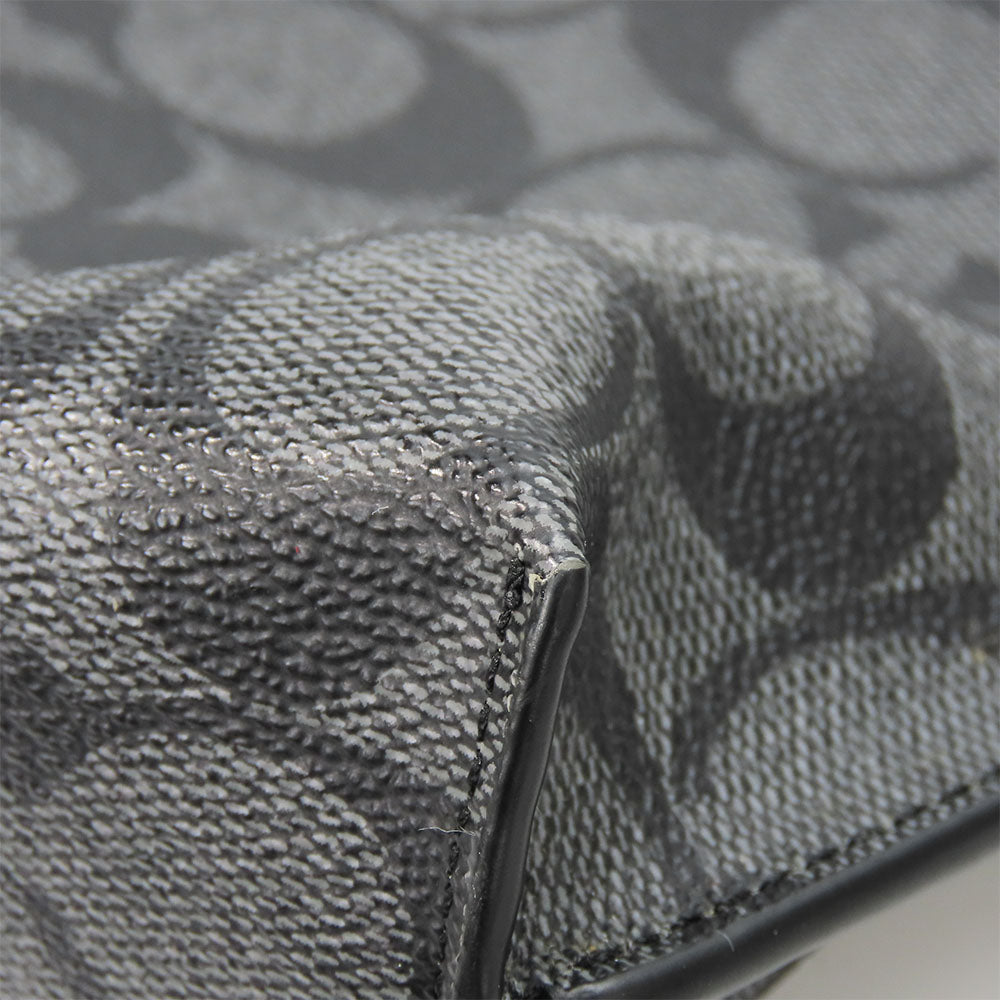 COACH Clutch bag F29508 Leather, PVC black mens Used Authentic