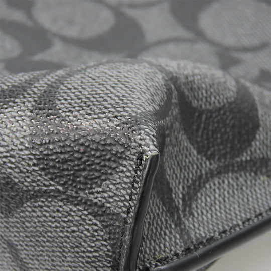 COACH Clutch bag F29508 Leather, PVC black mens Used Authentic