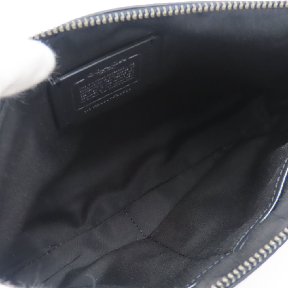 COACH Clutch bag F29508 Leather, PVC black mens Used Authentic