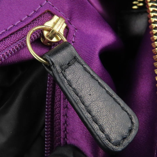 COACH Handbag F28541 leather black Madison Gathered Sophia Women Used Authentic