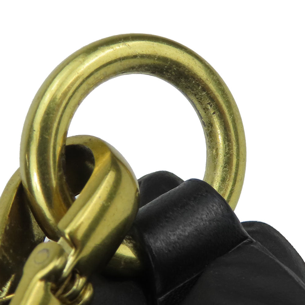 COACH Handbag F28541 leather black Madison Gathered Sophia Women Used Authentic