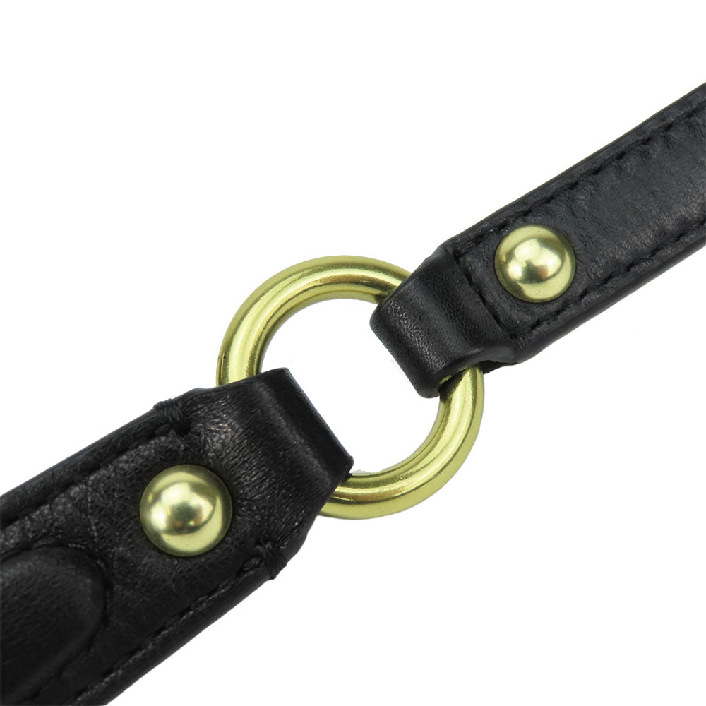 COACH Handbag F28541 leather black Madison Gathered Sophia Women Used Authentic