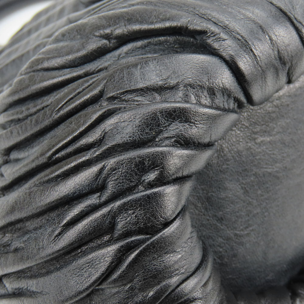 COACH Handbag F28541 leather black Madison Gathered Sophia Women Used Authentic