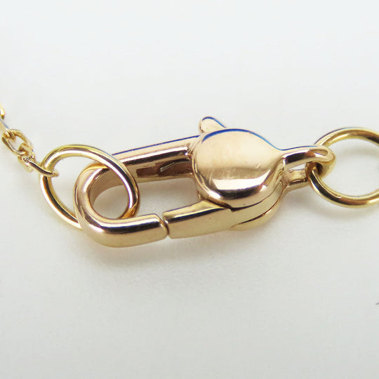 GUCCI Necklace K18 Pink Gold, Pink Sapphire Pink gold Star dust icon Women Used Authentic